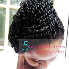 Double strand twist is a great protective style that can help grow in this tutorial, you will learn how to do two strand twists on a high top. Five Ways Two Strand Twists Can Damage Your Hair Chic From Hair 2 Toe