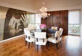 Tuscan vineyard trompe l'oeil mural. 20 Conventional Dining Rooms With Wallpaper Murals Home Design Lover