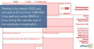 Be sure in safety and quality of the services. Form 1099 Nec What Does It Mean For Your Business