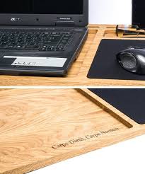 Buy products such as sofia + sam multi tasking laptop bed tray | supports laptops up to 18 inches product titlelaptop lap desk, portable with foam cushion, led desk light, and cup holder by northwest (blue). Tragbarer Laptop Schreibtisch Eichentablett Aus Holz Mit Etsy Lap Desk Laptop Stand Portable Laptop Desk