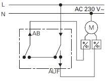 Gira 015900 Wipp Jalousieschalter Einsatz Rollladensteuerung