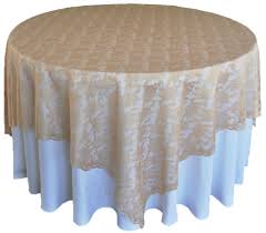 Champagne Lace Table Overlay Toppers Wedding 72 Lace Table Table Overlays Wedding Table Toppers