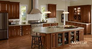 Merillat Masterpiece Alina In Cherry Cognac Merillat Kitchen Cabinet Design Kitchen Design Kitchen Renovation