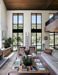 Go back in time and adapt soft mild retro interior design over the modern living room. How To Make The Most Of High Ceilings
