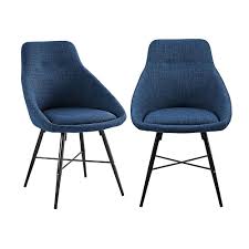 No results found for . Welwick Designs Mid Century Modern Dining Chairs Set Of 2 Blue The Home Depot Canada
