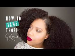 How To Slick & Lay Your Edges On Curly Hair