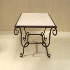 Find new iron coffee tables for your home at joss & main. Vintage Wrought Iron Marble Coffee Table From Rene Prou For Sale At Pamono