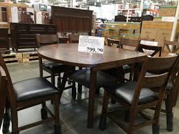 Standard dining table height and chair height. Bayside Furnishings 7pc Counter Height Square To Round Dining Set Model Csc7pchd 1n Costcochaser