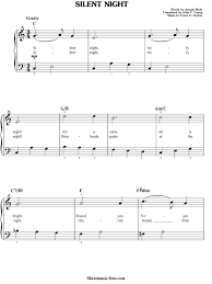 Here's the music notation and tabs for silent night for classical guitar. Silent Night Sheet Music Christmas Carol Sheetmusic Free Com