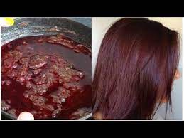 Natural Burgundy Hair 100 Herbal With Simple Ingredient How To Dye Hair Naturally Youtube Natural Hair Styles Burgundy Hair Dye Burgundy Hair