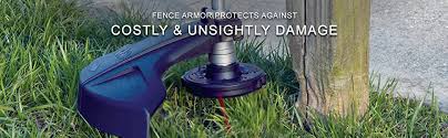 When grass grows up around your fence, it's very difficult to remove it. Amazon Com Fence Armor Black Galvanized Steel Ornamental Post Protectors 1 Pair Of Black 2 X 2 X 3 Post Guards Fence Post Protection From String Trimmer Damage Fa2x2obmb Garden Outdoor