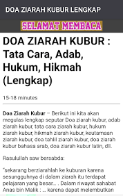 زيارة القبور مندوبة للاتعاظ وتذكر الآخرة. Download Doa Ziarah Kubur Lengkap Free For Android Doa Ziarah Kubur Lengkap Apk Download Steprimo Com