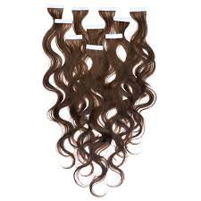 Straight tape hair extensions are perfectly made from vietnam human hair, so it is very strong, smooth and shiny. Wavy Tape In Hair Extensions Perfect Locks