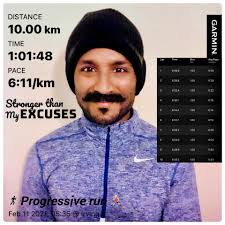 Achieving 10km run milestone and improving running stamina
