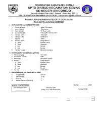Daftar kode pos seluruh indonesia dan aplikasi untuk cek ongkos kirim dalam dan luar negeri, serta cek nomor resi paket atau surat. Uptd Dikbud Kecamatan Demak Sd Negeri Singorejo Formulir Penerimaan Peserta Didik Baru Tahun Pelajaran 2020 2021