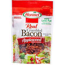 Free from other gluten containing grain and gluten containing grain products. Amazon Com Hormel Bacon Toppings Applewood Crumbled Bacon 3 Ounce Pack Of 8 Grocery Gourmet Food