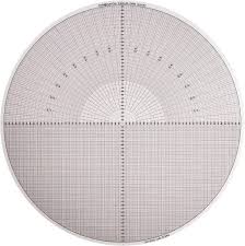 Made In Usa 14 Inch Diameter Grid And Radius Mylar Optical Comparator Chart And Reticle 01590579 Msc Industrial Supply