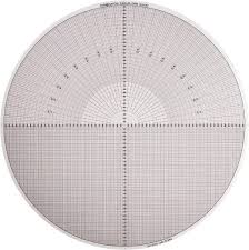 made in usa 14 inch diameter grid and radius mylar optical comparator chart and reticle 01590579 msc industrial supply