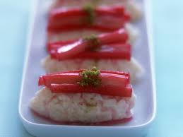 Susses Rhabarber Sushi Rezept Lebensmittel Essen Rhabarber Rezepte
