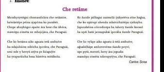 La noche y el día 25 de enero, 2012 poesía: Poesia Para Mi Patria Paraguay De Cuatro Versos Brainly Lat