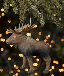 What's most impressive, though, is that christmas ornaments are made in the same way now as they were in 1847, like the christmas ornaments from old world christmas. Paper Mache Moose Ornament Woodland Christmas Ornaments Bethany Lowe Theholidaybarn Com