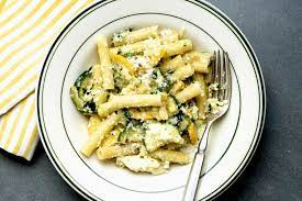 Summer Pasta With Zucchini Ricotta And Basil Recipe Recipe Summer Pasta Olive Garden Alfredo Sauce Recipe Pasta