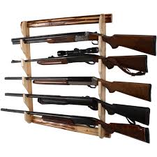 The gun rack is suitable for easy storage of rifles and shotguns during hunting season, and the rifle sling can be as simple or as intricate as you like. Rush Creek 5 Gun Wall Storage Rack Walmart Com Walmart Com