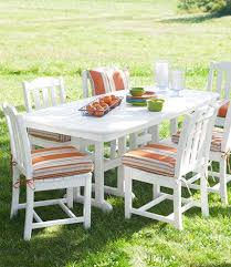 All Weather Dining Table 72 X 37 All Weather At L L Bean Outdoor Furniture Sets Outdoor Outdoor Chair Cushions