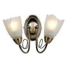 Tulip Wall Light Antique Brass At Homebase Be Inspired And Make Your House A Home Buy Now Wall Lights Antique Brass Wall Lights Homebase