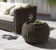 Rattan serving tray, rectangle rattan storage tray handmade for home restaurants wedding handcrafted breakfast drinks snack food coffee fruit. Huntington All Weather Wicker Tray Top Storage Table Pottery Barn