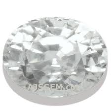 White Zircon Gemstone Information At Ajs Gems