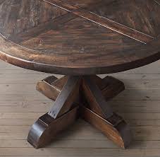 Round dining and kitchen tables. Salvaged Wood X Base Round Dining Table Round Dining Table Dining Table Kitchen Table Wood