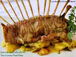 Carre De Cabrito Con Hierbas Frescas