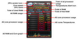 Windows Desktop Gadgets - All CPU Meter Version 4.7.3