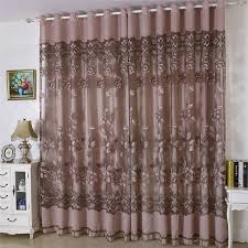 Blickdicht Gardine Blumen Jacquard Im Wohnzimmer In 2020 Blickdichte Gardinen Gardinen Und Blickdicht