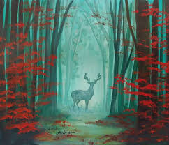 It's about to classy in here. Easy Beginner Autumn Forest Landscape With Deer Silhouette Acrylic Painting Tutorial By Angela Anderson On You Hirsch Gemalde Hirsch Silhouette Leinwandgemalde