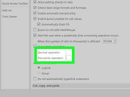 Here's how to change the default semicolon separator used by excel in the formula bar to comma. Easy Ways To Change A Comma To Dot In Excel 11 Steps