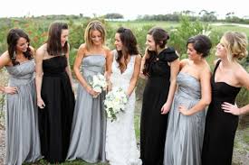 Winter California Wedding Black Bridesmaid Dresses Mismatched Bridesmaid Dresses Grey Bridesmaid Dresses