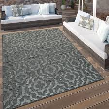 Doch wie praktisch ist der textile bodenbelag unterm esstisch im alltag? Outdoor Terrasse Teppich Ethno Muster Bordure Teppich De