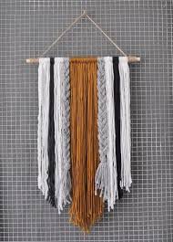 Bold dining room wall decor. 20 Home Decorative Macrame Wall Hanging Ideas Wall Hanging Diy Yarn Wall Art Yarn Wall Hanging