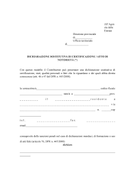 Autocertificazioni