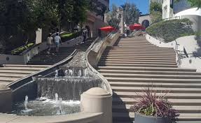 Other manifestation such as coloured nosing and tactile strips for the visually impaired may be incorporated on landings to mark the start of the downstairs flight. Bunker Hill Steps Los Angeles Conservancy