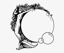 Download Mermaid With Bubbles Svg Clip Arts 564 X 595 Px Png Image Transparent Png Free Download On Seekpng