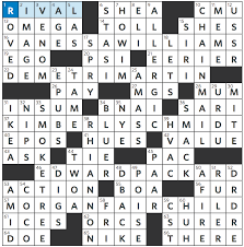 Last updated at 10:13 bst, friday, 07 june 2013. Wsj Crossword