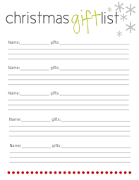 Write the recipient name, the gift you're planning to buy and the price. 48 Christmas Wish Lists Kitty Baby Love