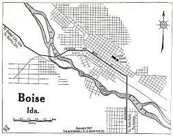 Boise Idaho 1917 Automobile Blue Book 1917 Vol 8 Section 2 Map Interactive Map Boise
