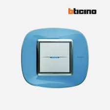 Axolute Azzurro Liquido Bticino Placca Design Blue Style Tech