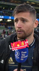 Ross Byrne spoke after kicking 15 points against Ulster at a packed Aviva  Stadium. 👌 #LeinsterRugby #HeinekenChampionsCup #AvivaStadium #LEIvULS  #ChampionsCup #rugbytok #rugby #RossByrne