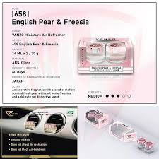 Google's free service instantly translates words, phrases, and web pages between english and over 100 other languages. Vanzo Car Air Freshener 658 English Pear Freesia Mini 16ml X 2bottle