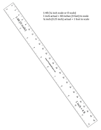 hobbyist quarter inch scale ruler printable ruler
